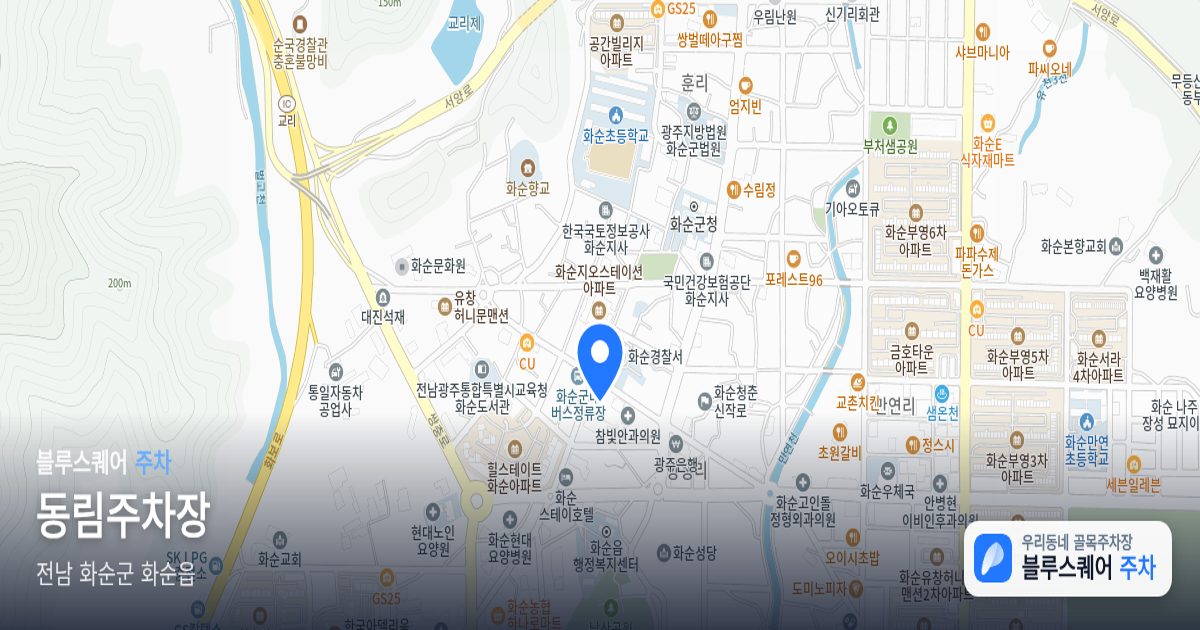 동림주차장 위치 지도