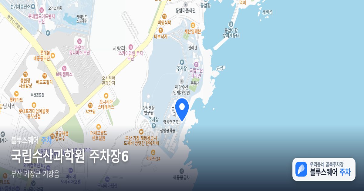 국립수산과학원 주차장6 위치 지도