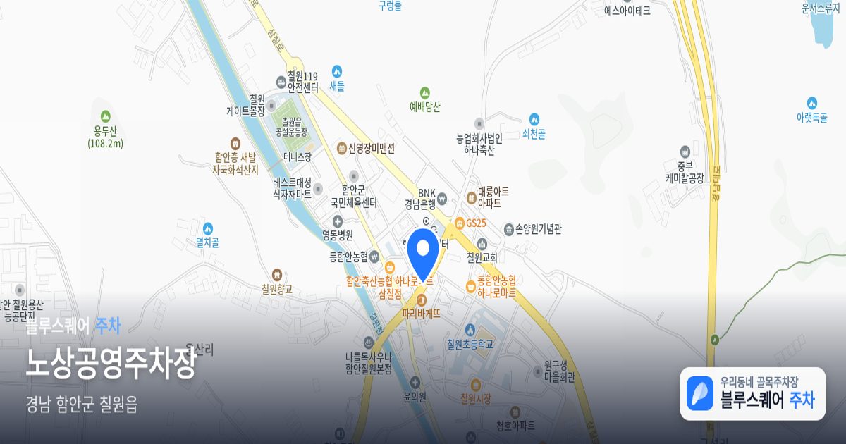 노상공영주차장 위치 지도