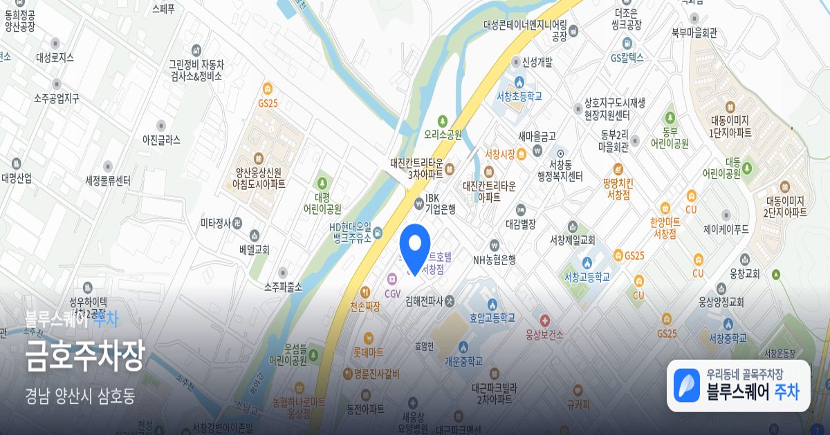 금호주차장 위치 지도