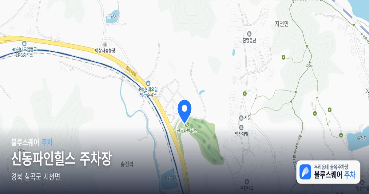 신동파인힐스 주차장 위치 지도