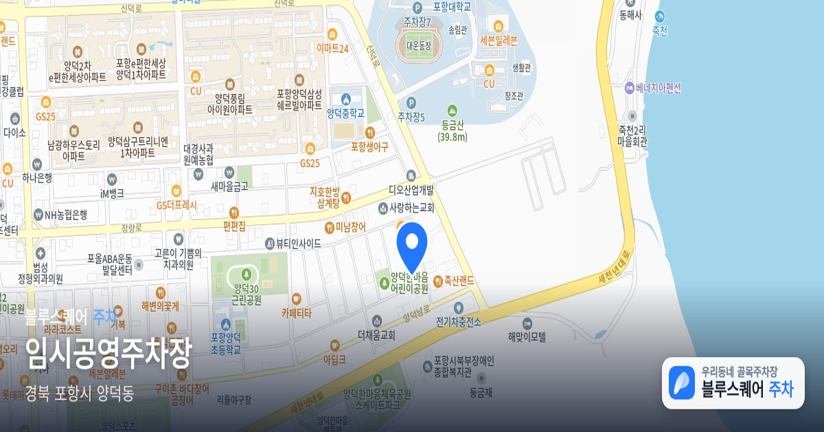 임시공영주차장 위치 지도