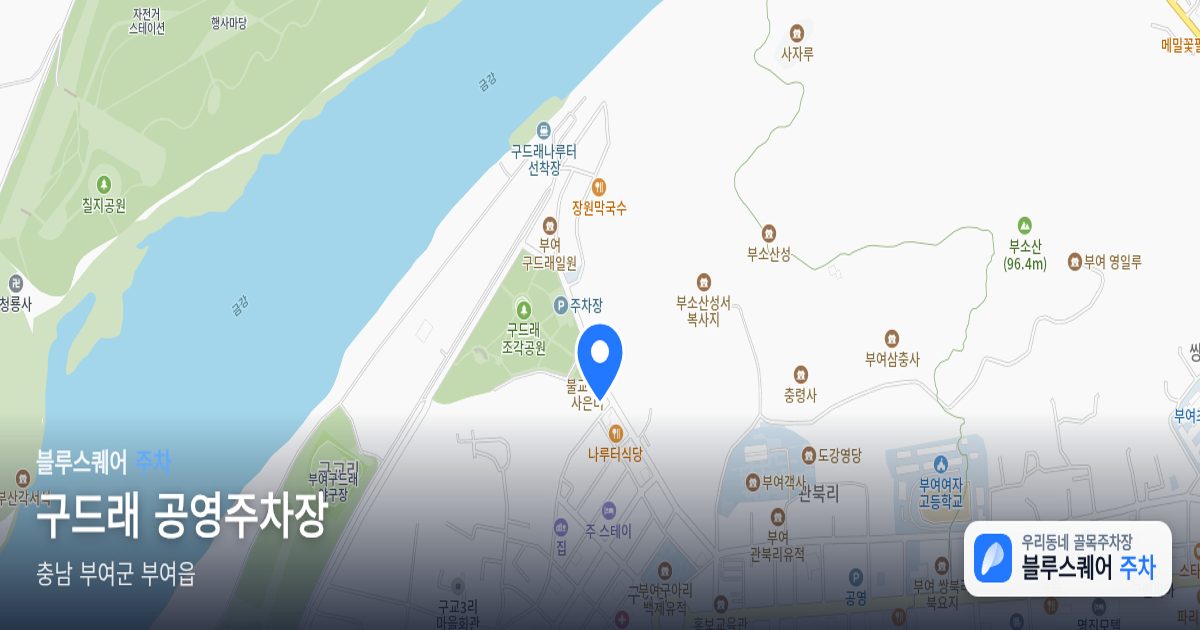 구드래 공영주차장 위치 지도
