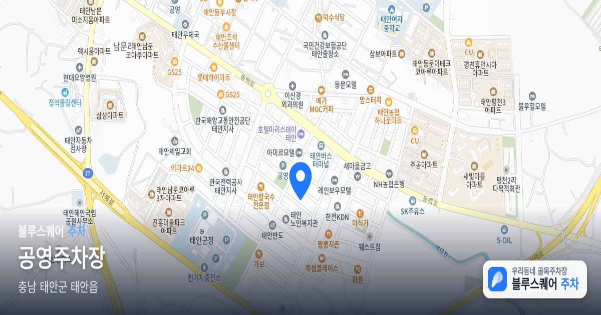 공영주차장 위치 지도