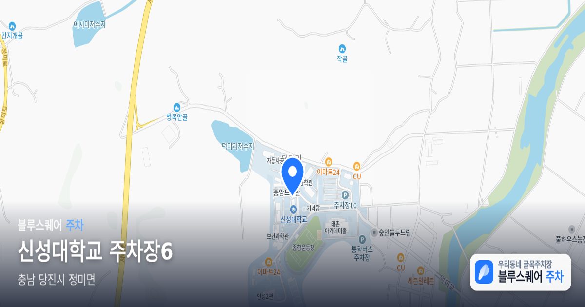신성대학교 주차장6 위치 지도