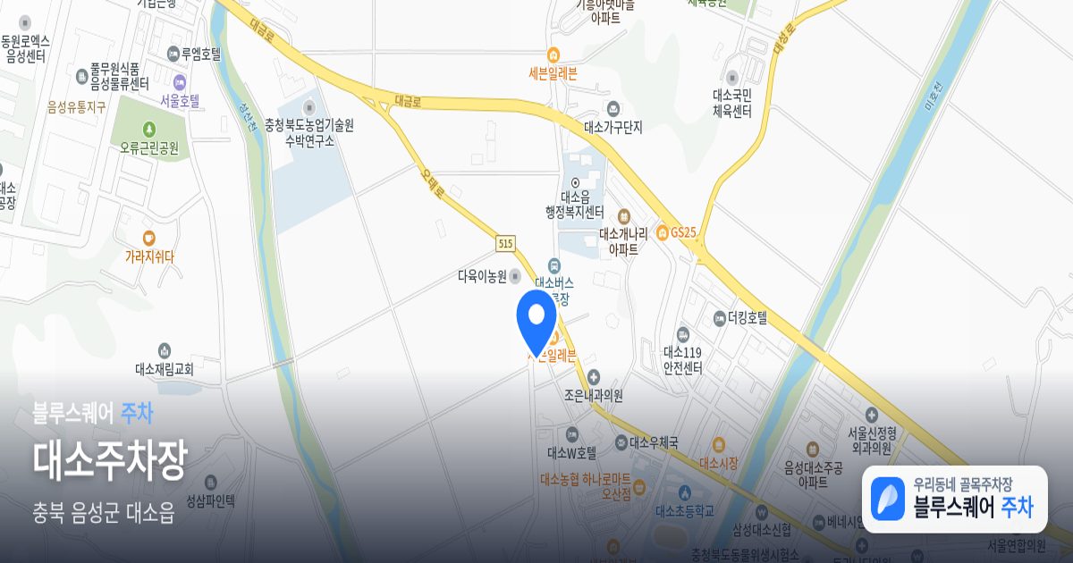 대소주차장 위치 지도