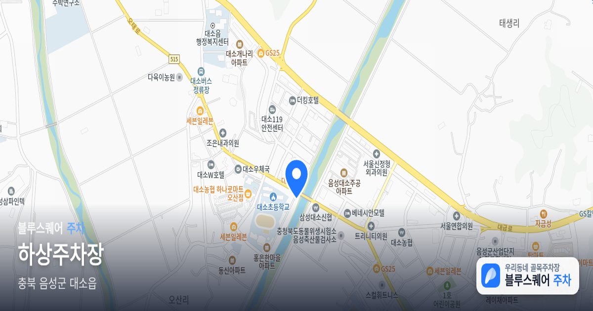 하상주차장 위치 지도