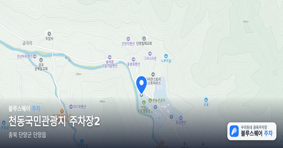 천동국민관광지 주차장2 위치 지도
