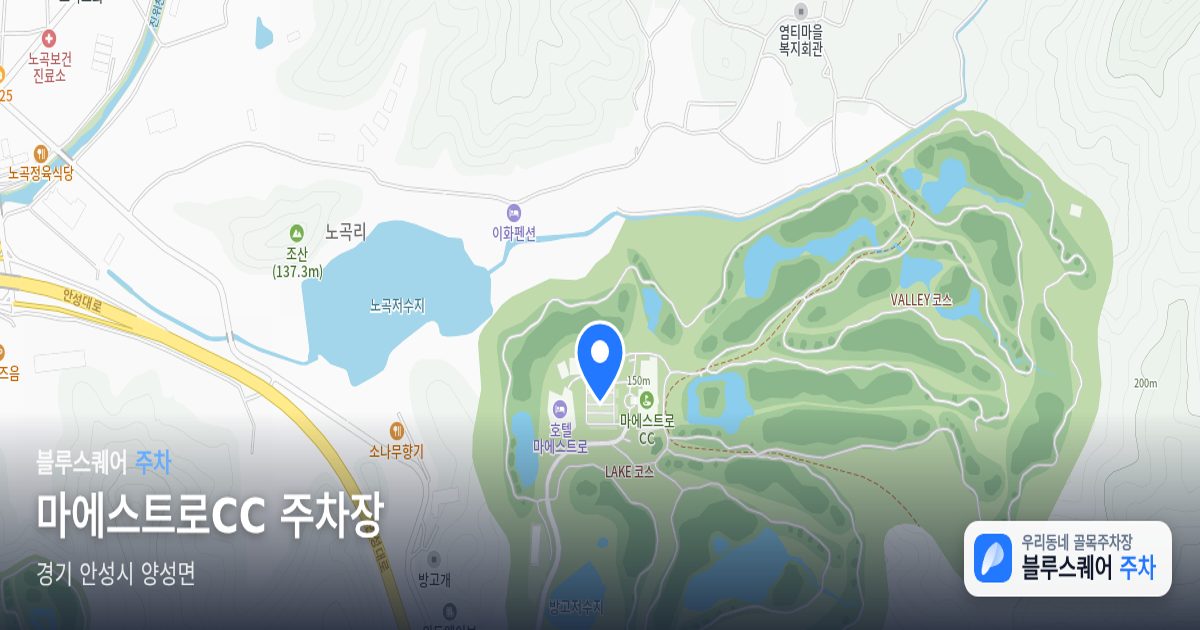 마에스트로CC 주차장 위치 지도