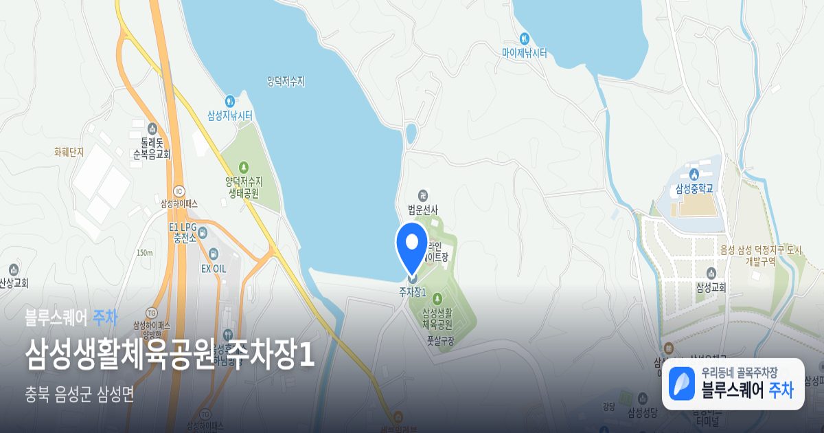 삼성생활체육공원 주차장1 위치 지도