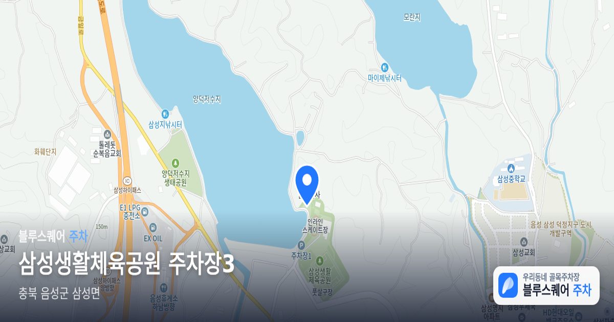 삼성생활체육공원 주차장3 위치 지도