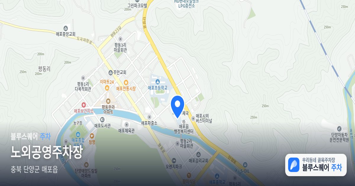 노외공영주차장 위치 지도