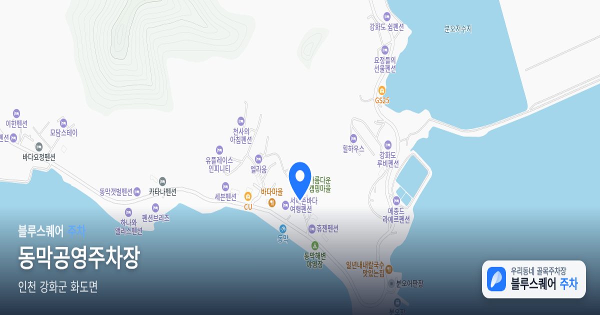 동막공영주차장 위치 지도