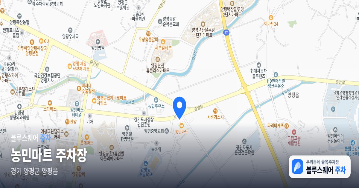 농민마트 주차장 위치 지도