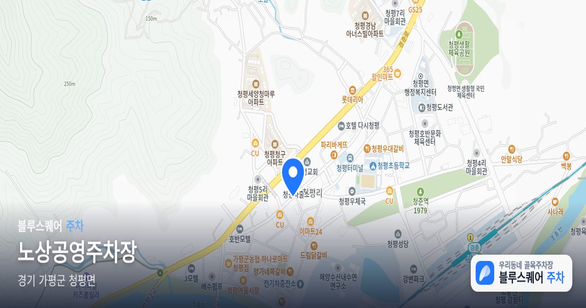 노상공영주차장 위치 지도