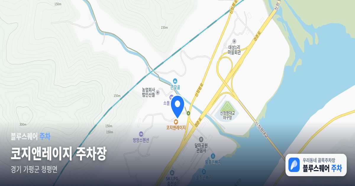 코지앤레이지 주차장 위치 지도