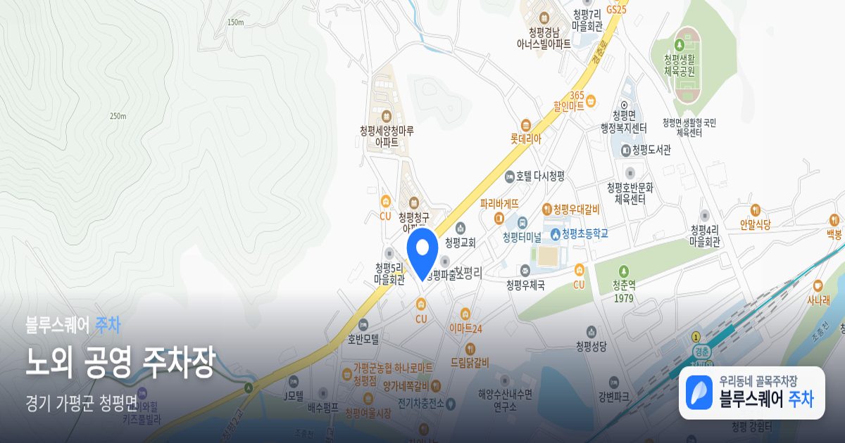 노외 공영 주차장 위치 지도
