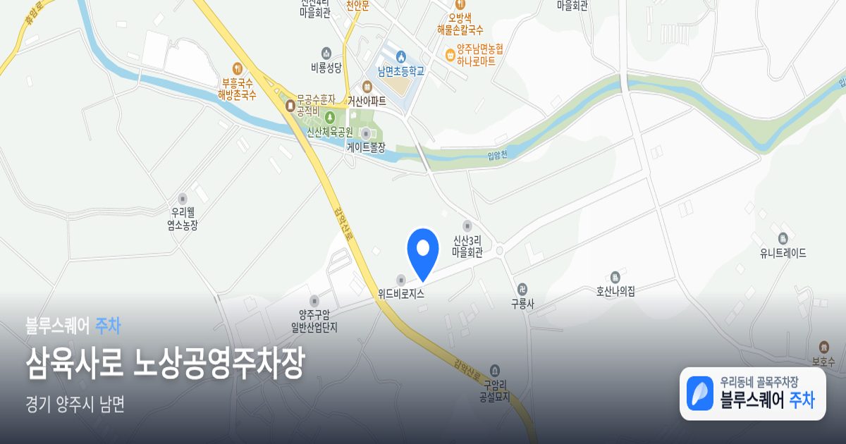 삼육사로 노상공영주차장 위치 지도
