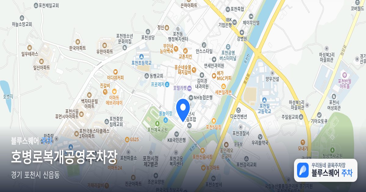 호병로복개공영주차장 위치 지도