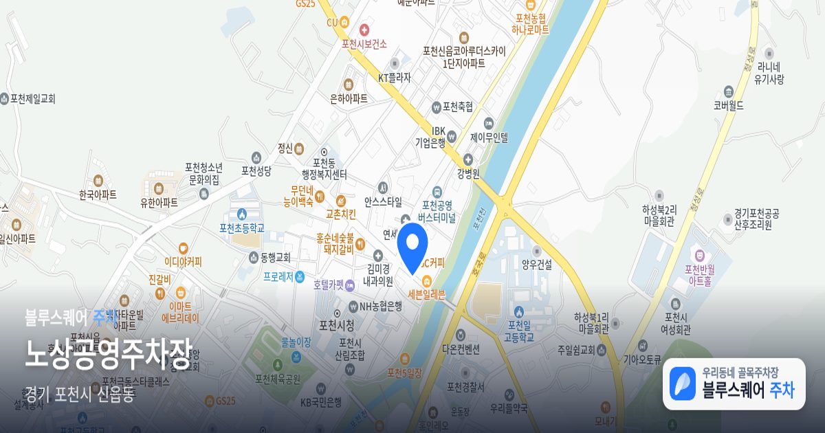 노상공영주차장 위치 지도