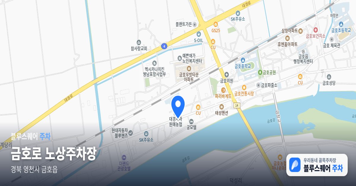 금호로 노상주차장 위치 지도