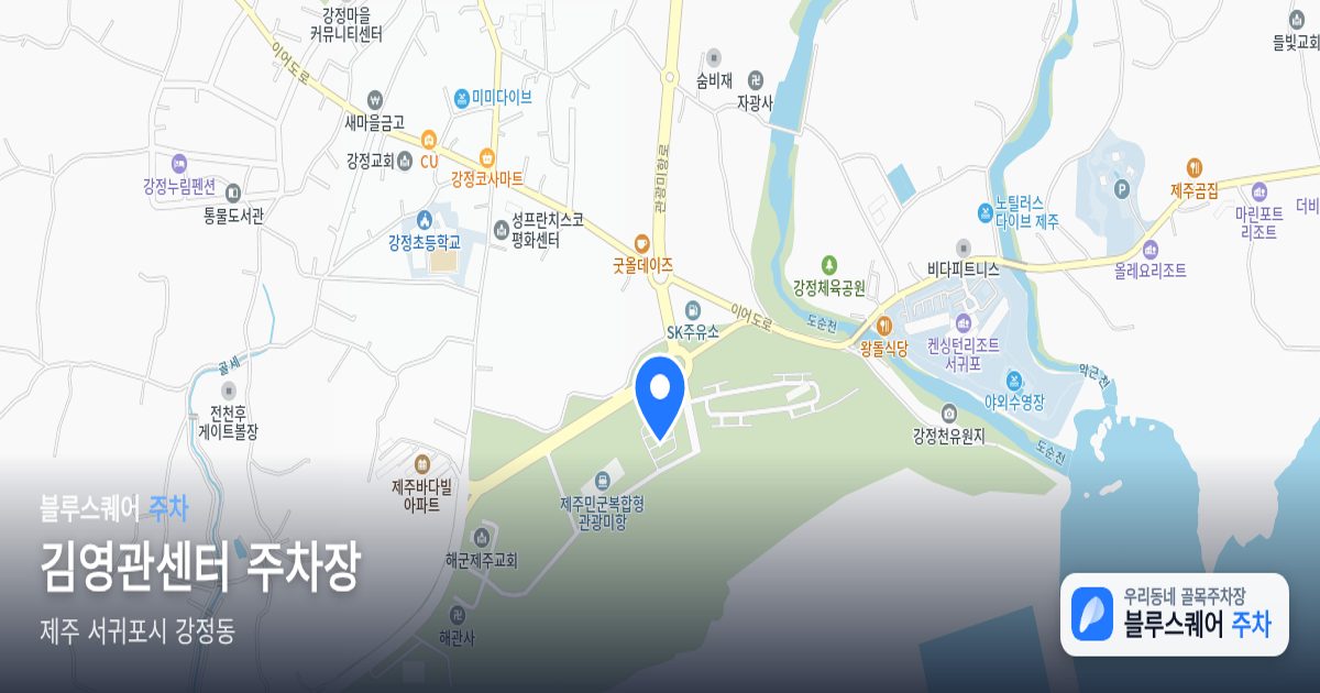 김영관센터 주차장 위치 지도