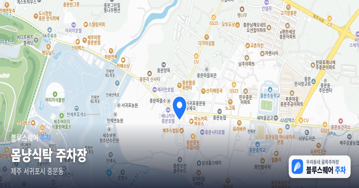 몸냥식탁 주차장 위치 지도