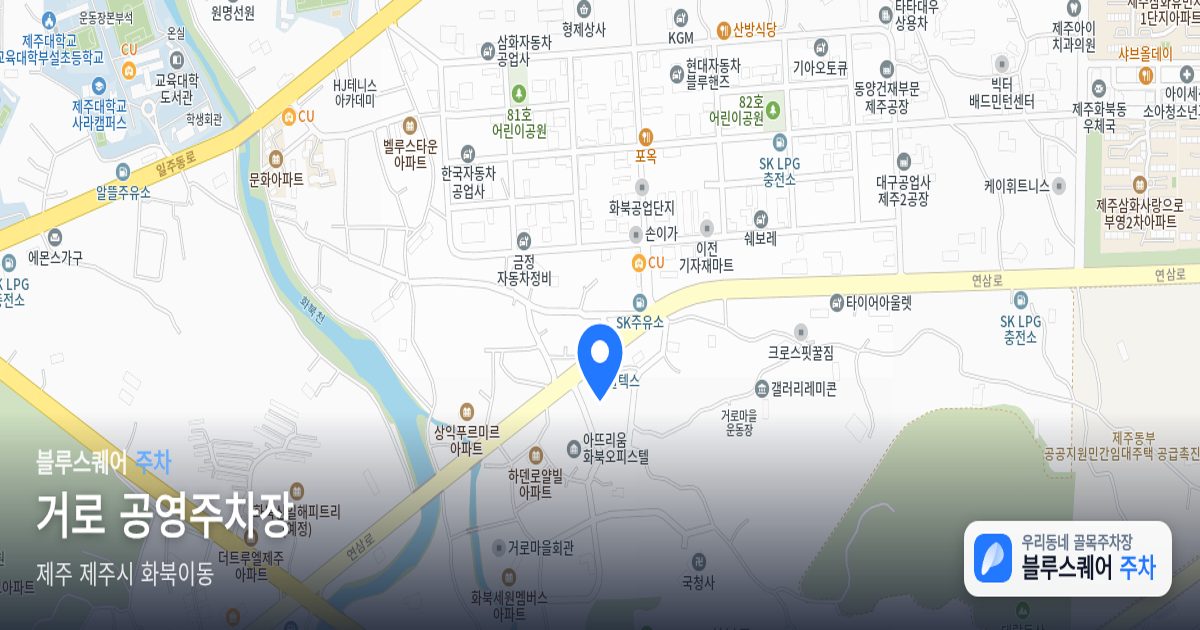 거로 공영주차장 위치 지도
