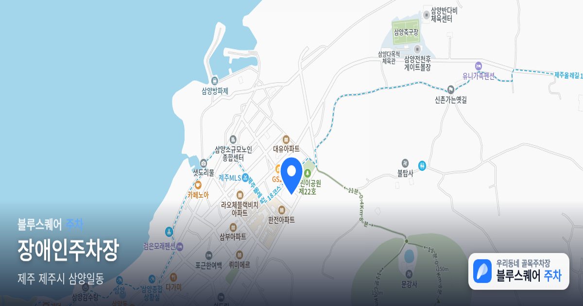 장애인주차장 위치 지도