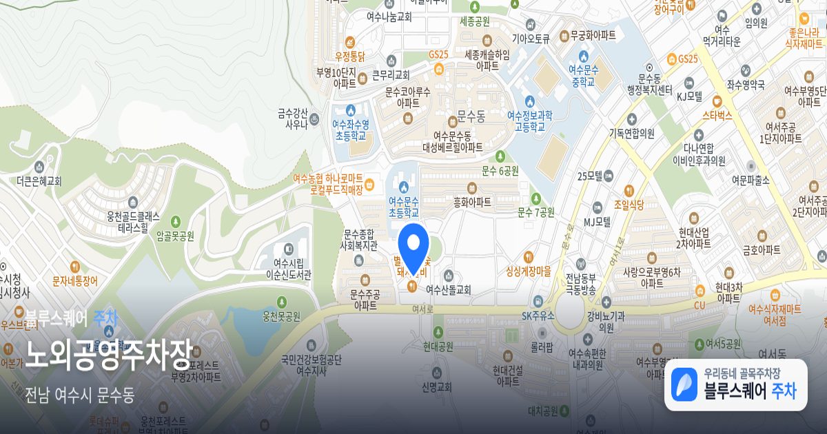 노외공영주차장 위치 지도
