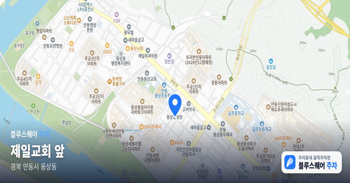 제일교회 앞 위치 지도