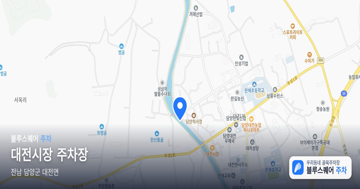 대전시장 주차장 위치 지도