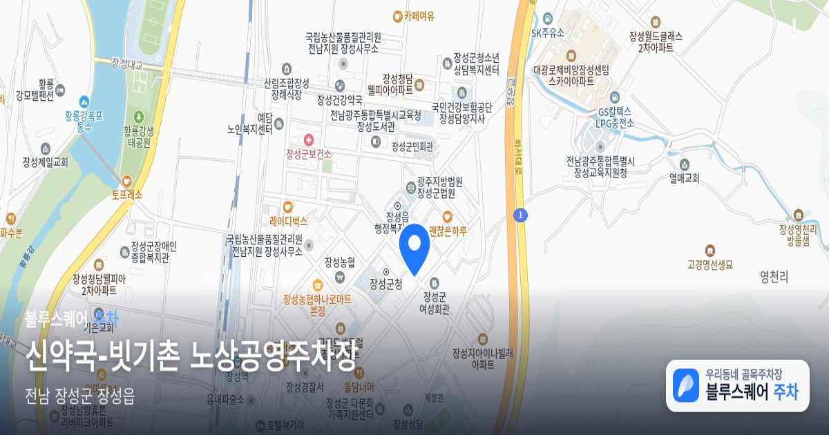 신약국-빗기촌 노상공영주차장 위치 지도