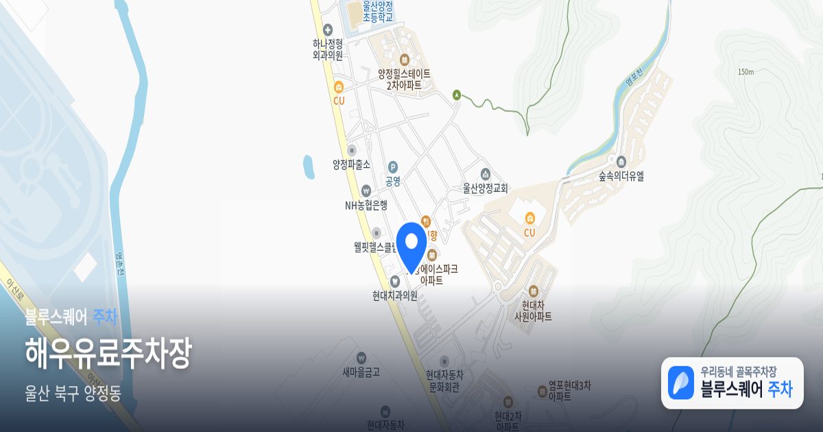 해우유료주차장 위치 지도