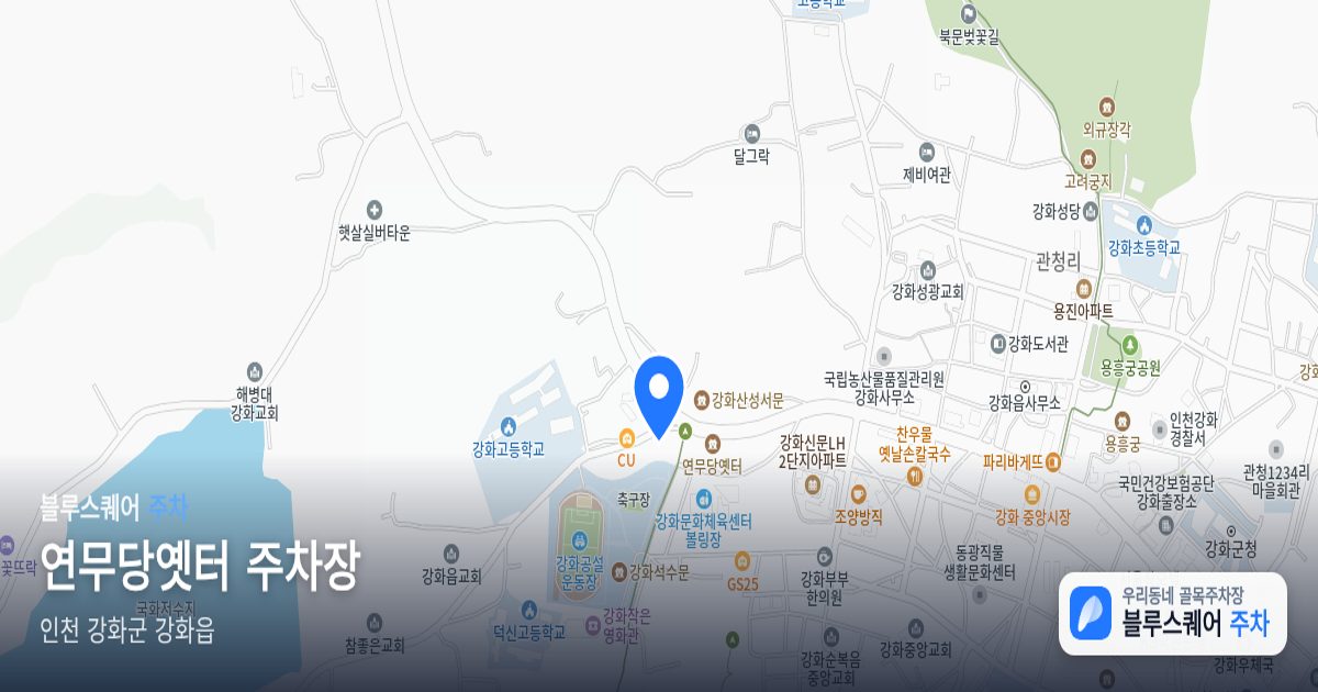 연무당옛터 주차장 위치 지도