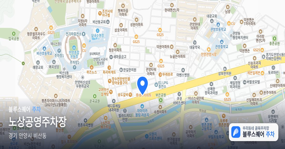 노상공영주차장 위치 지도