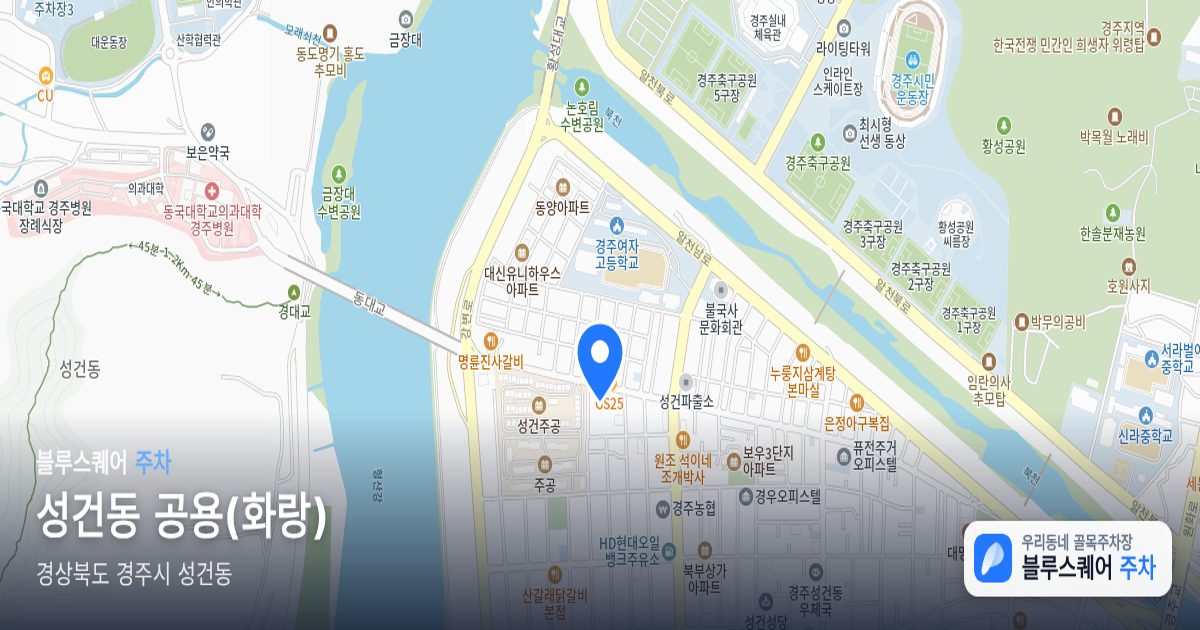 성건동 공용(화랑) 위치 지도