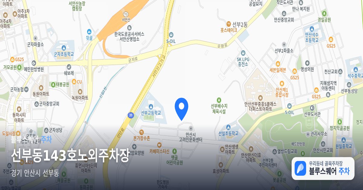 선부동143호노외주차장 위치 지도