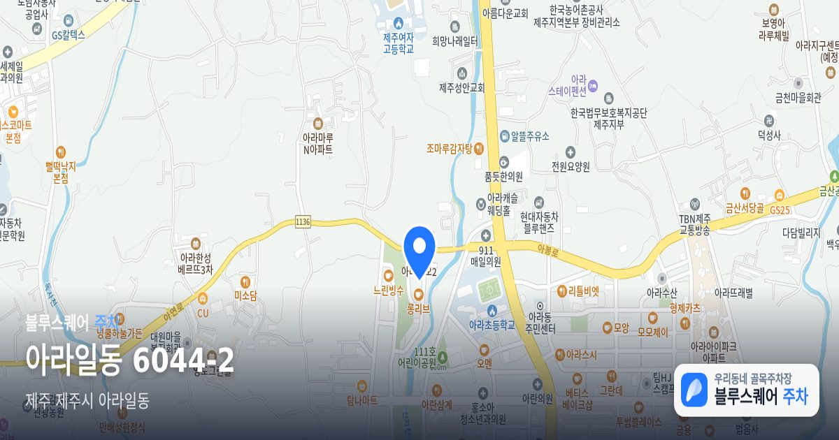 아라일동 6044-2 위치 지도