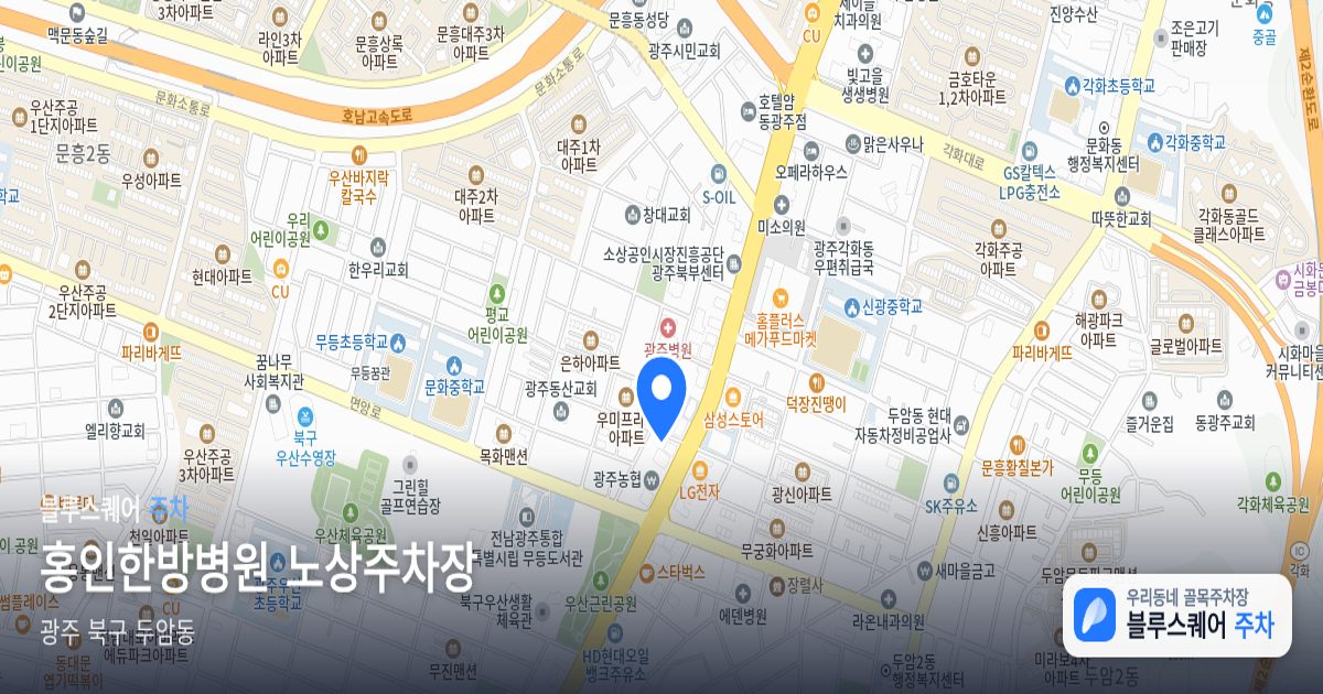 홍인한방병원 노상주차장 위치 지도