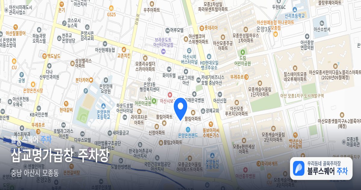 삽교명가곱창 주차장 위치 지도