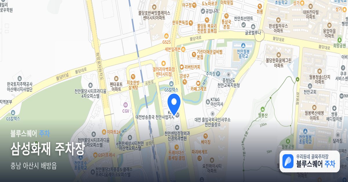 삼성화재 주차장 위치 지도