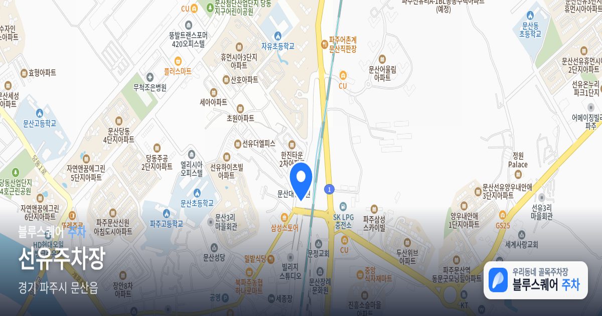 선유주차장 위치 지도