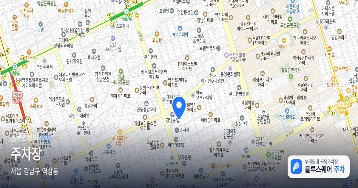 주차장 위치 지도