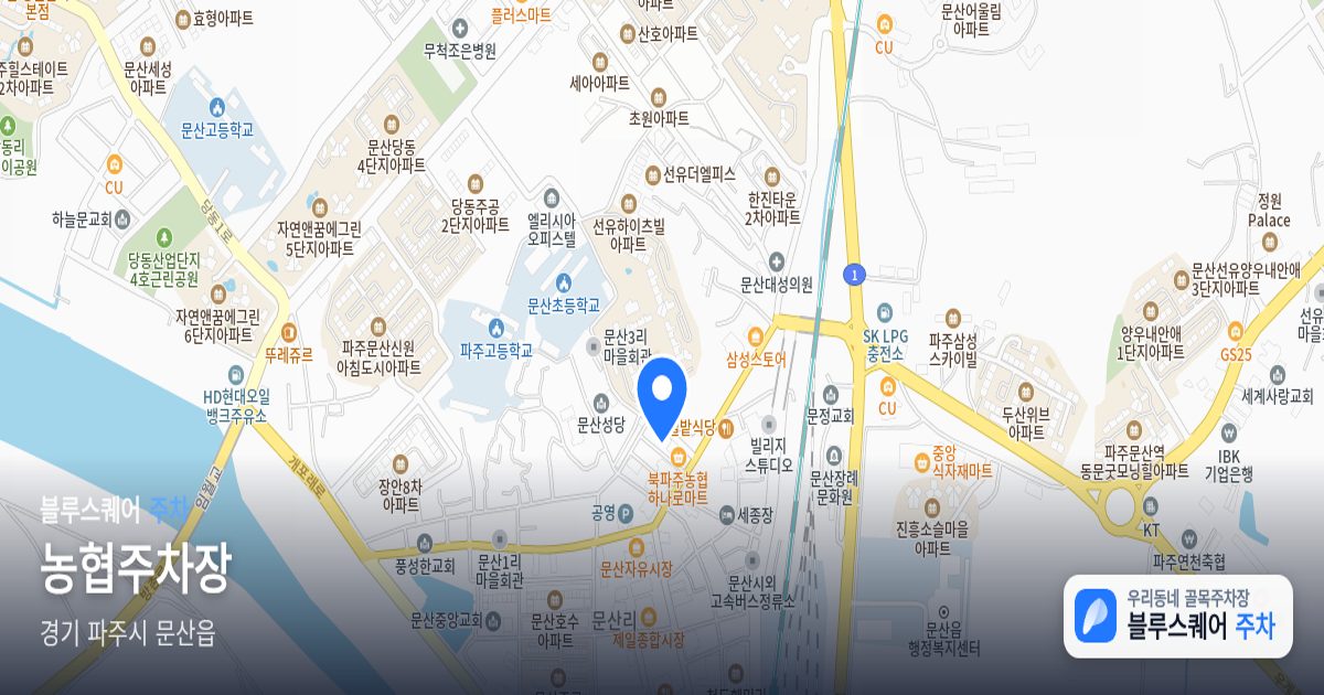 농협주차장 위치 지도