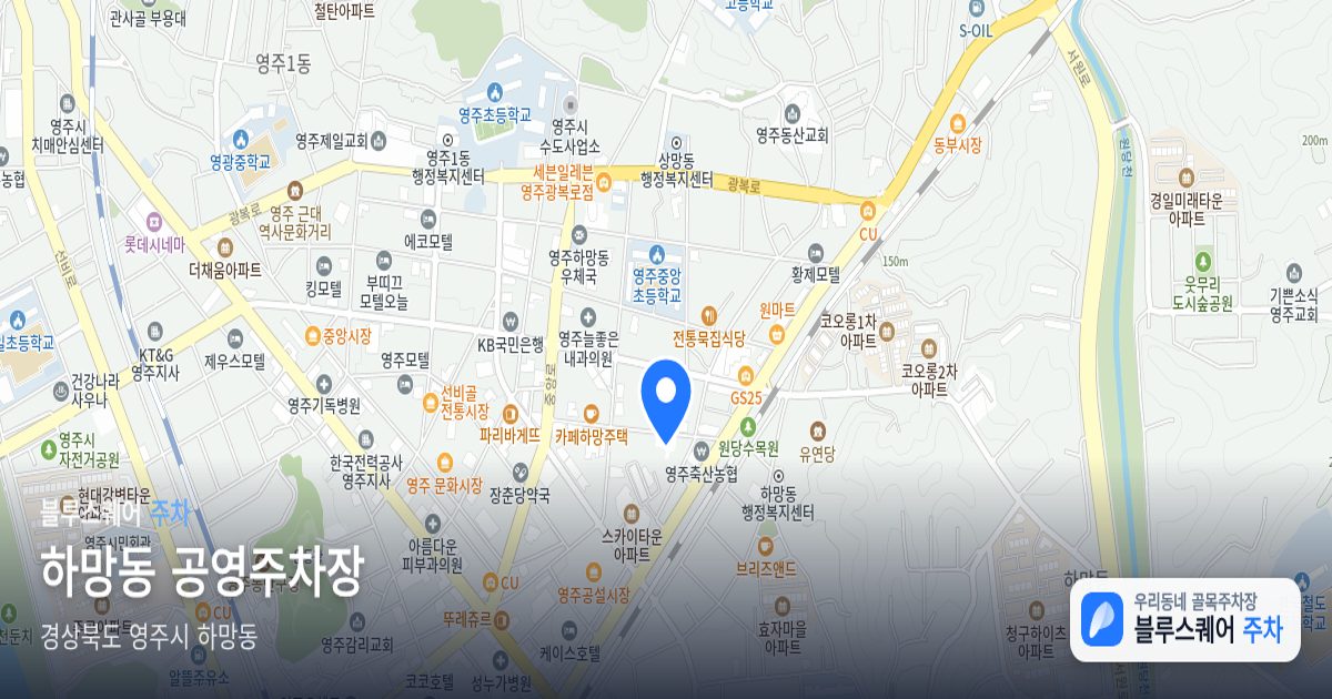 하망동 공영주차장 위치 지도