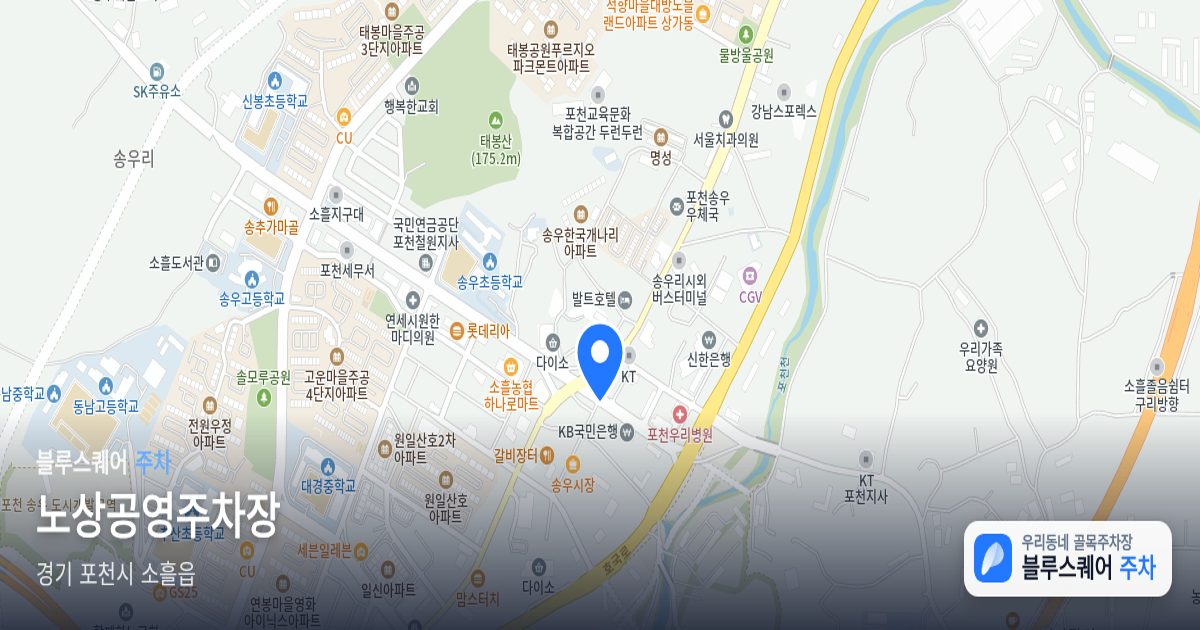 노상공영주차장 위치 지도