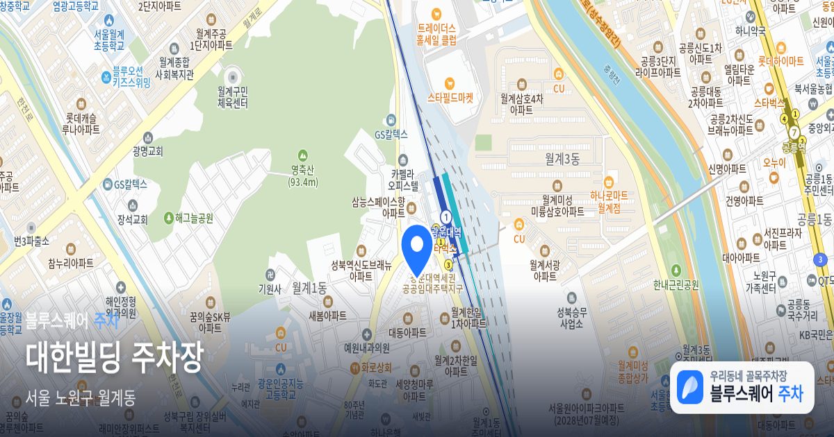 대한빌딩 주차장 위치 지도