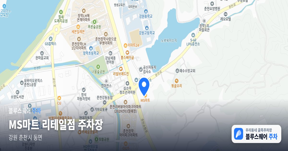 MS마트 리테일점 주차장 위치 지도