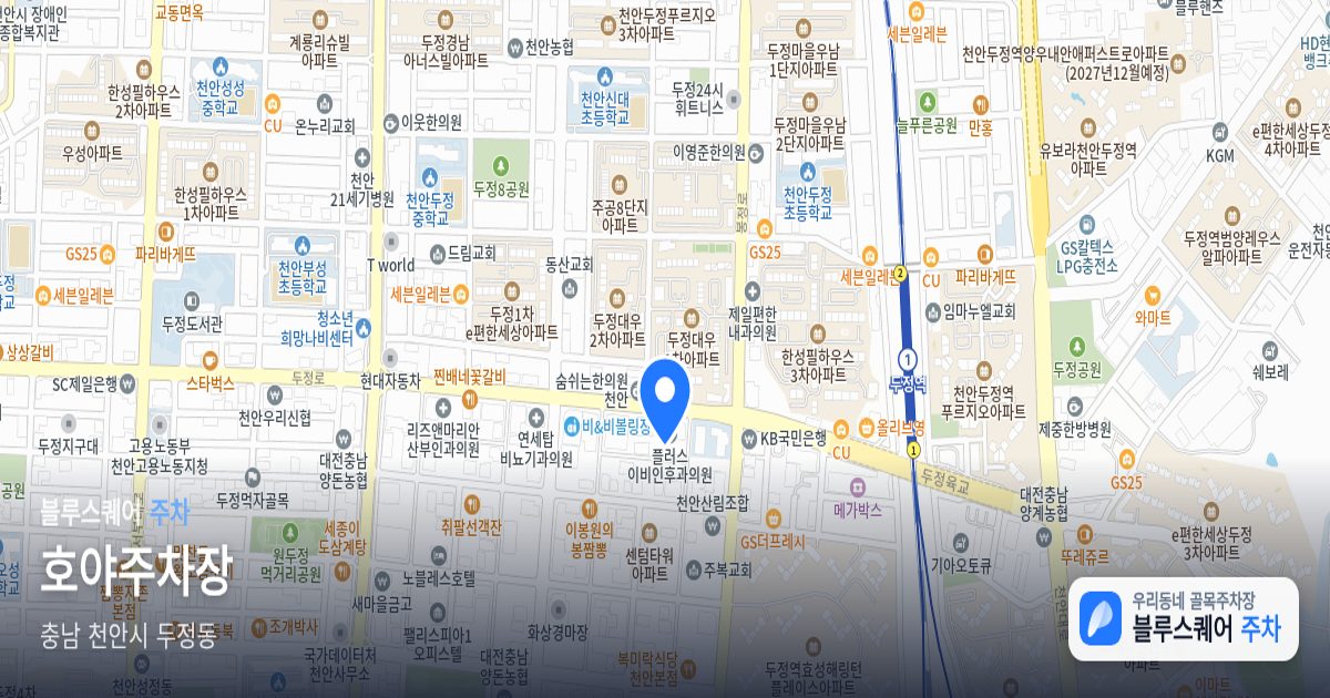 호야주차장 위치 지도